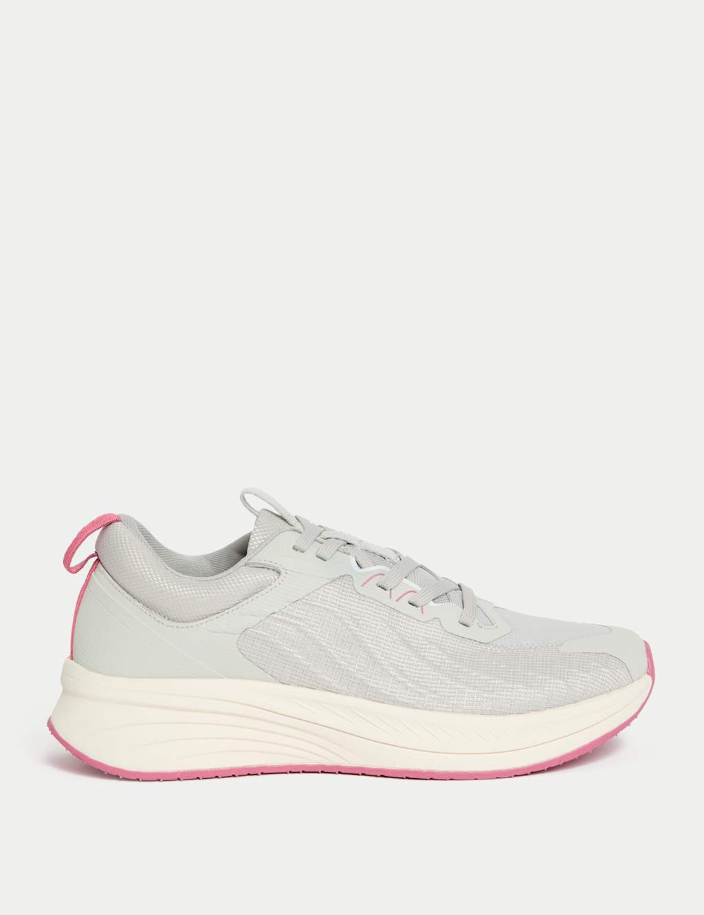 M&S Chunky Runner Platform Trainers Grey Mix