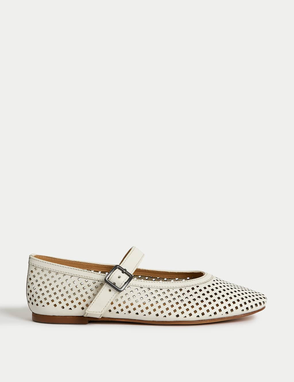 Leather Flat Ballet Pumps