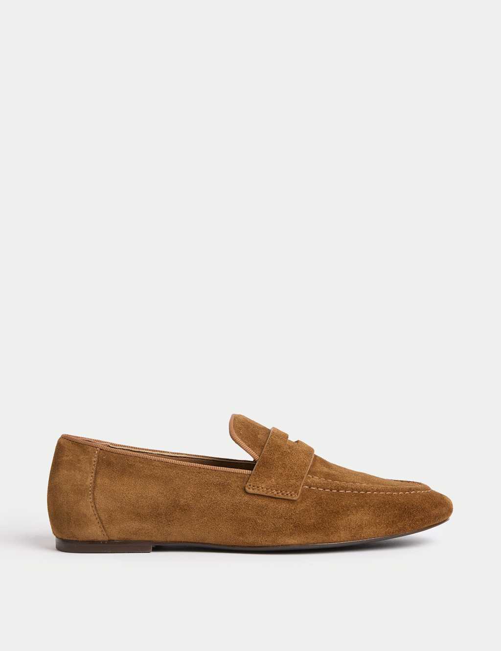 Suede Slip On Flat Loafers