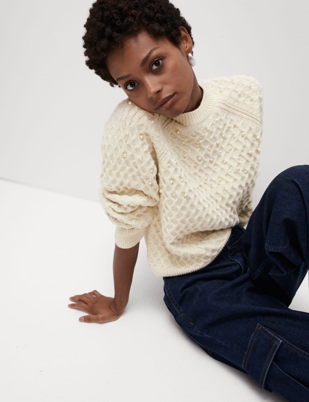 Knitted sweatshirts for women online
