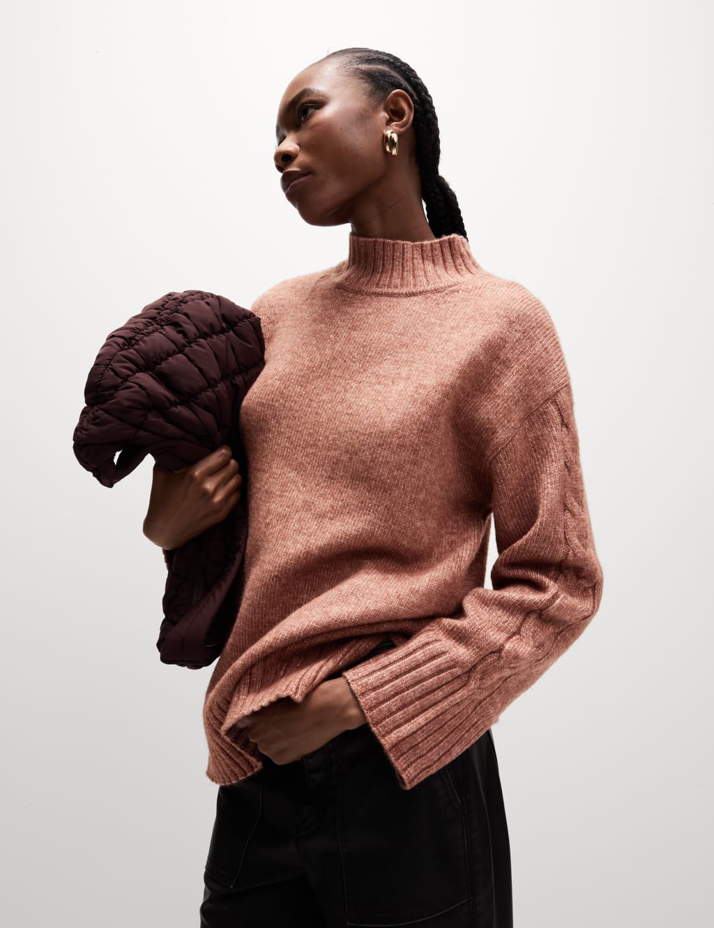 Funnel neck jumpers sale