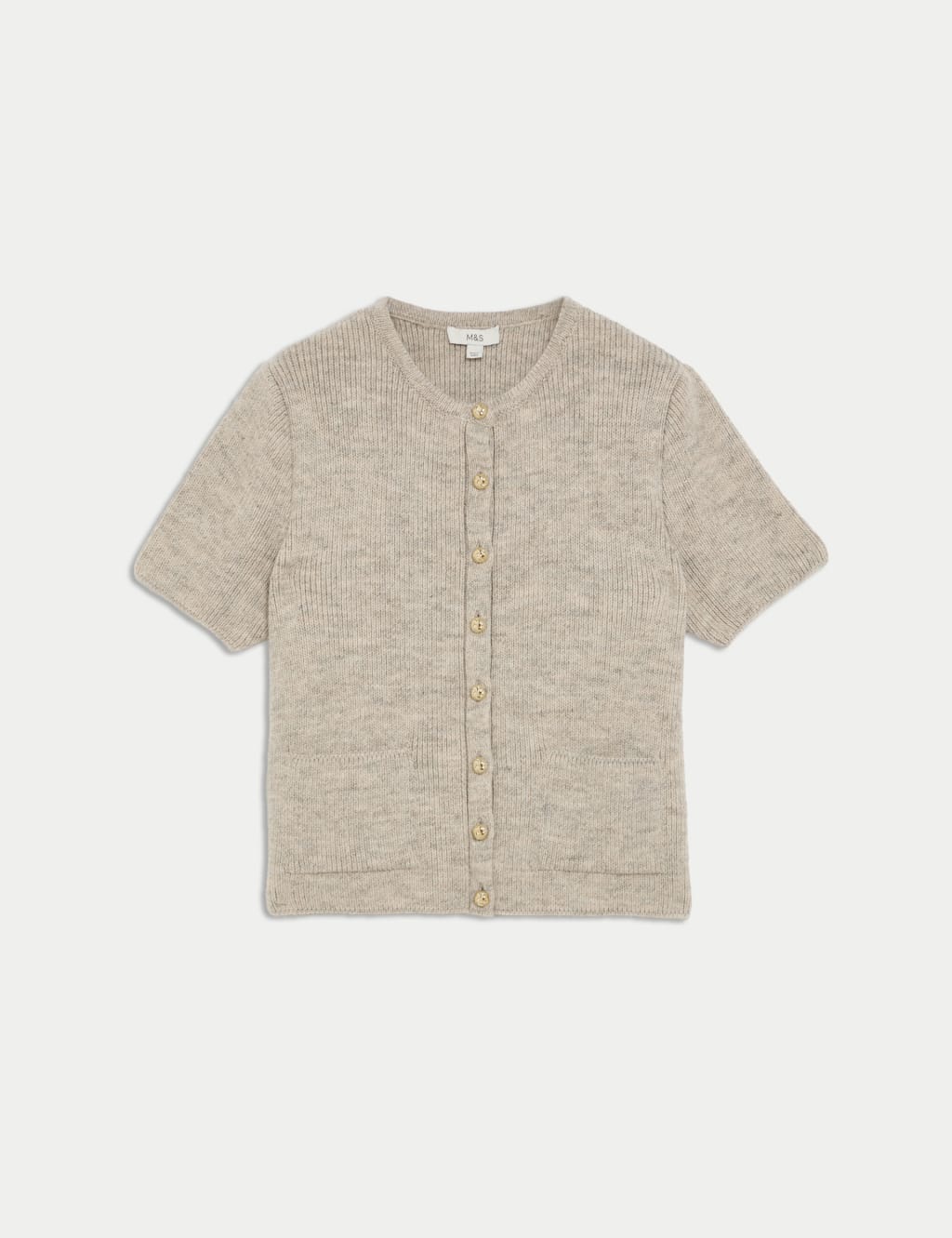 Textured Button Front Cardigan