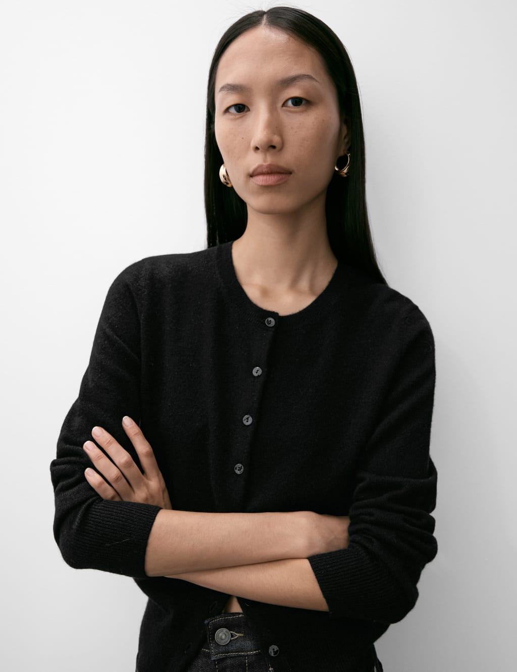 Womens warm black cardigan deals