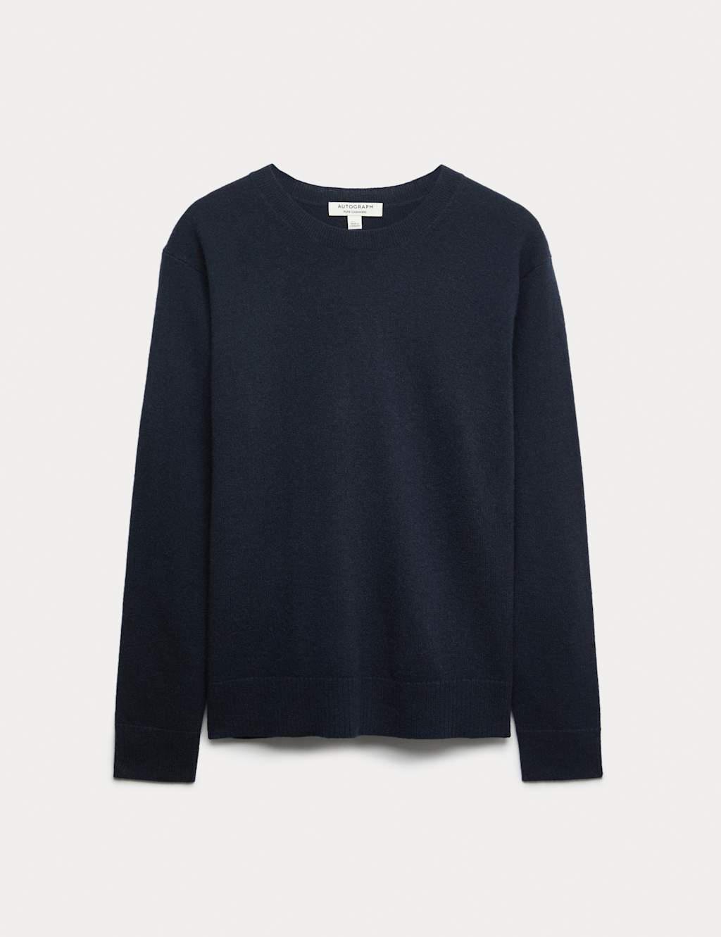 Autograph Pure Cashmere Crew Neck Jumper Midnight Navy