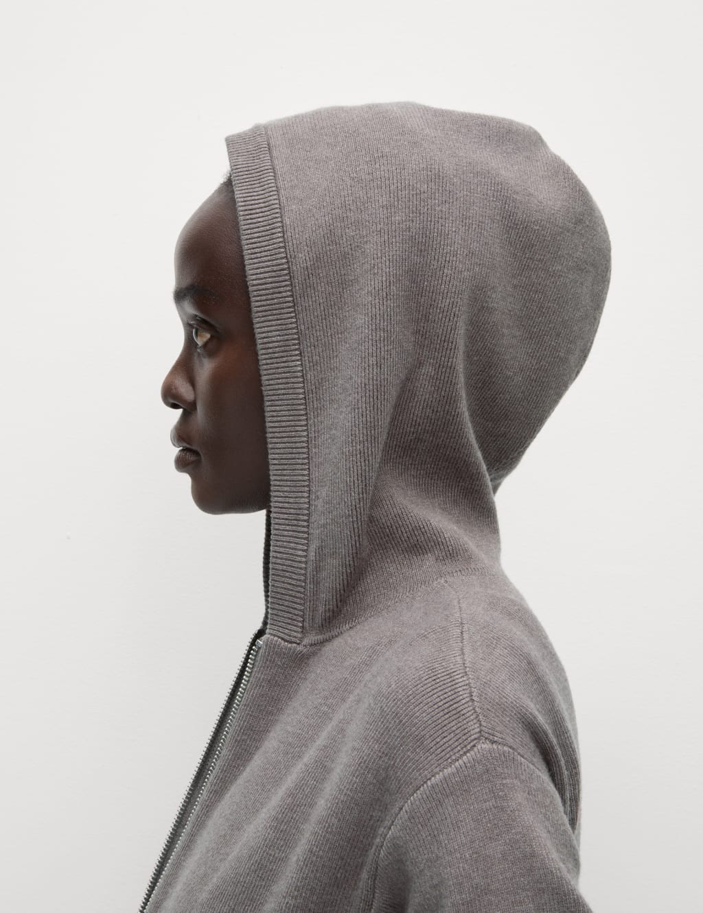Hooded knitwear womens clearance