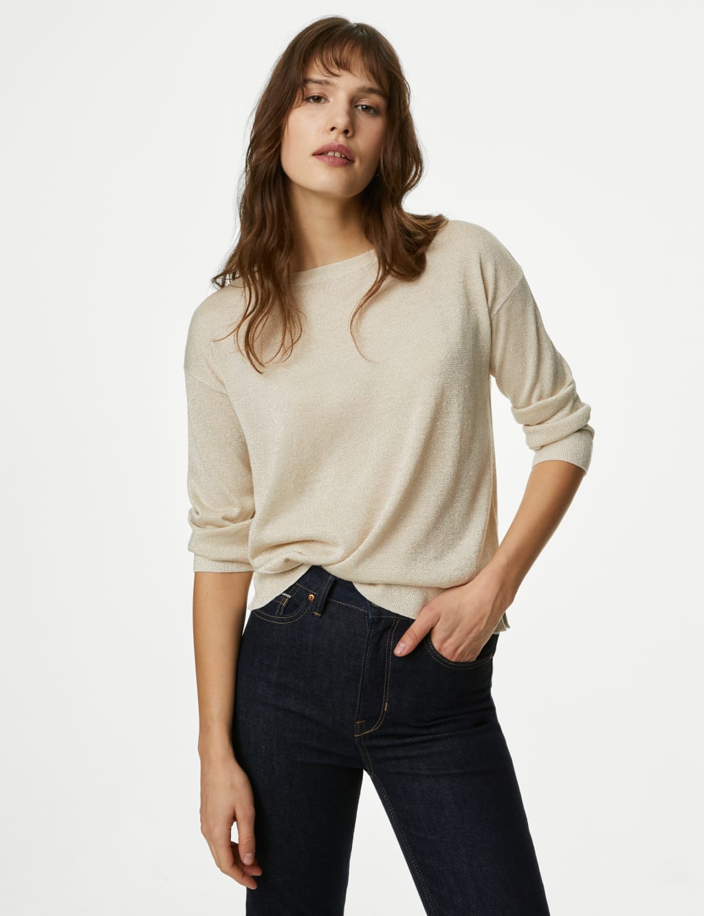 Womens gold sweater store