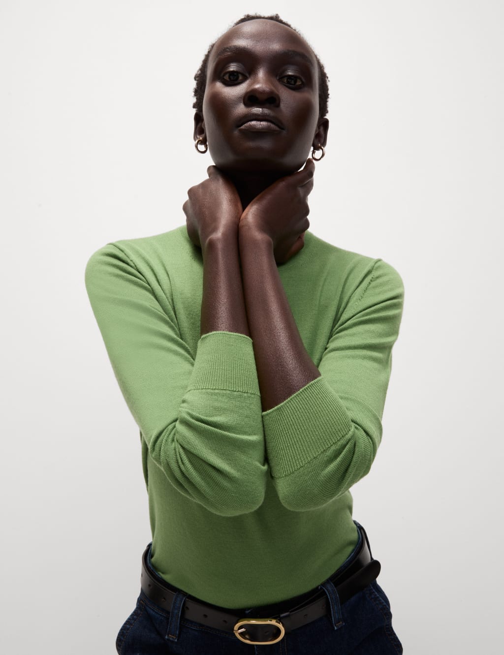 Green ladies jumper outlet