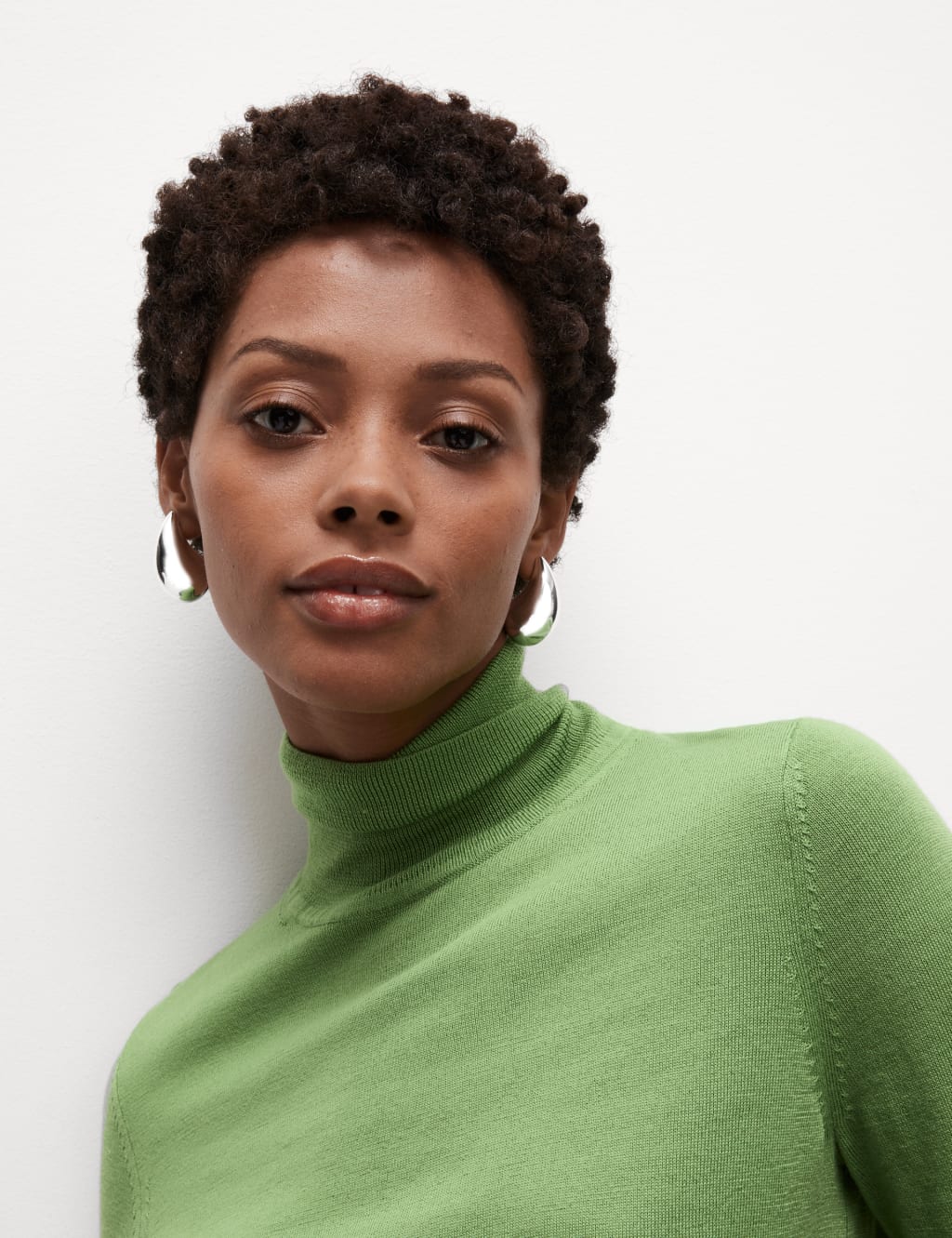 Emerald green polo neck clearance