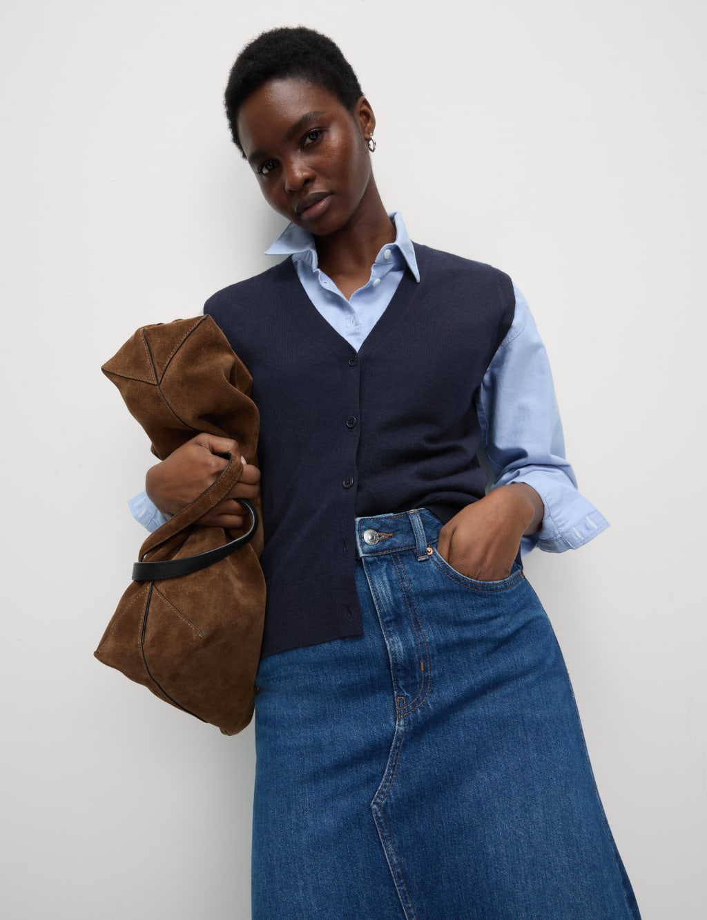 Pure Merino Wool Knitted Waistcoat