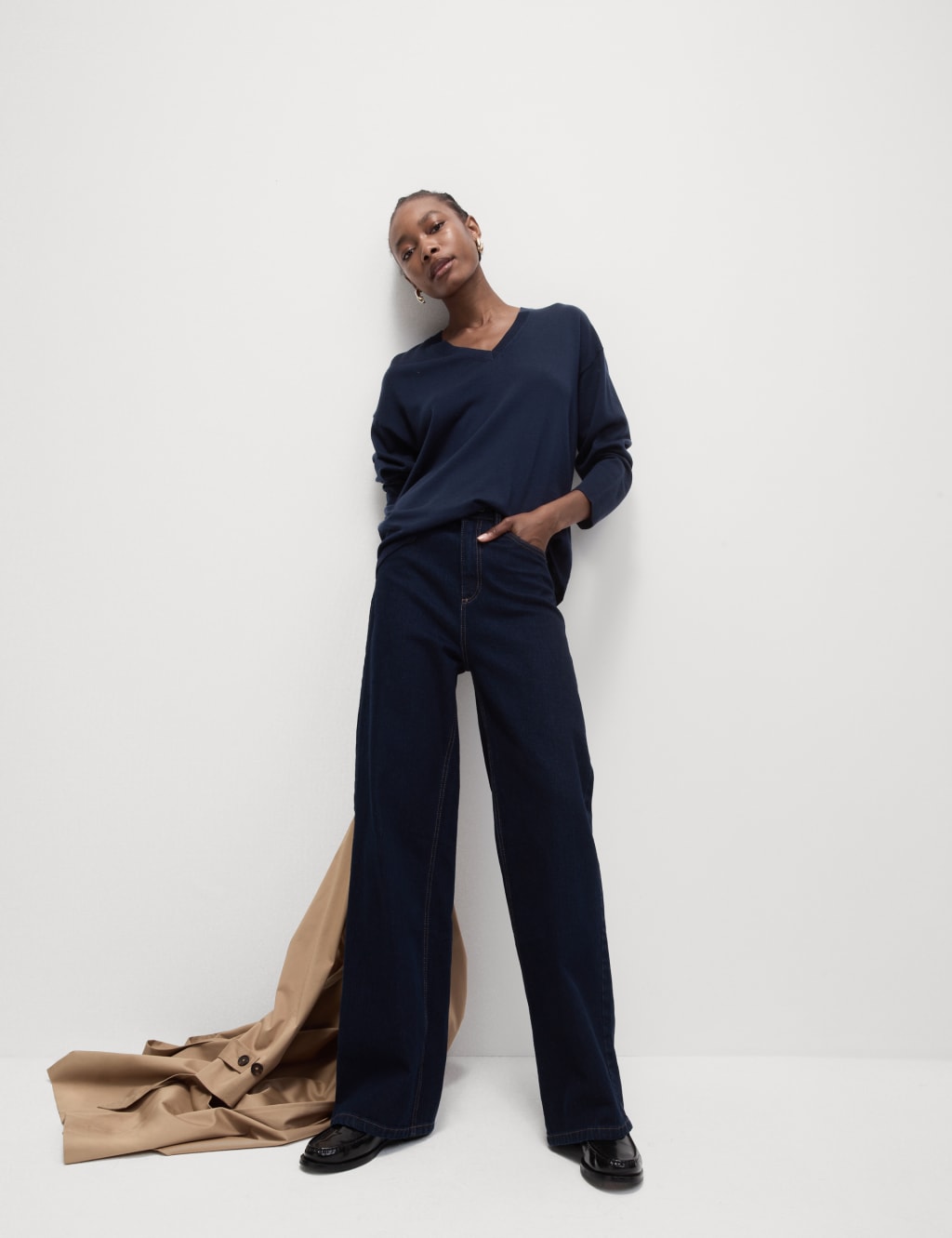 Pure Merino Wool V-Neck Jumper