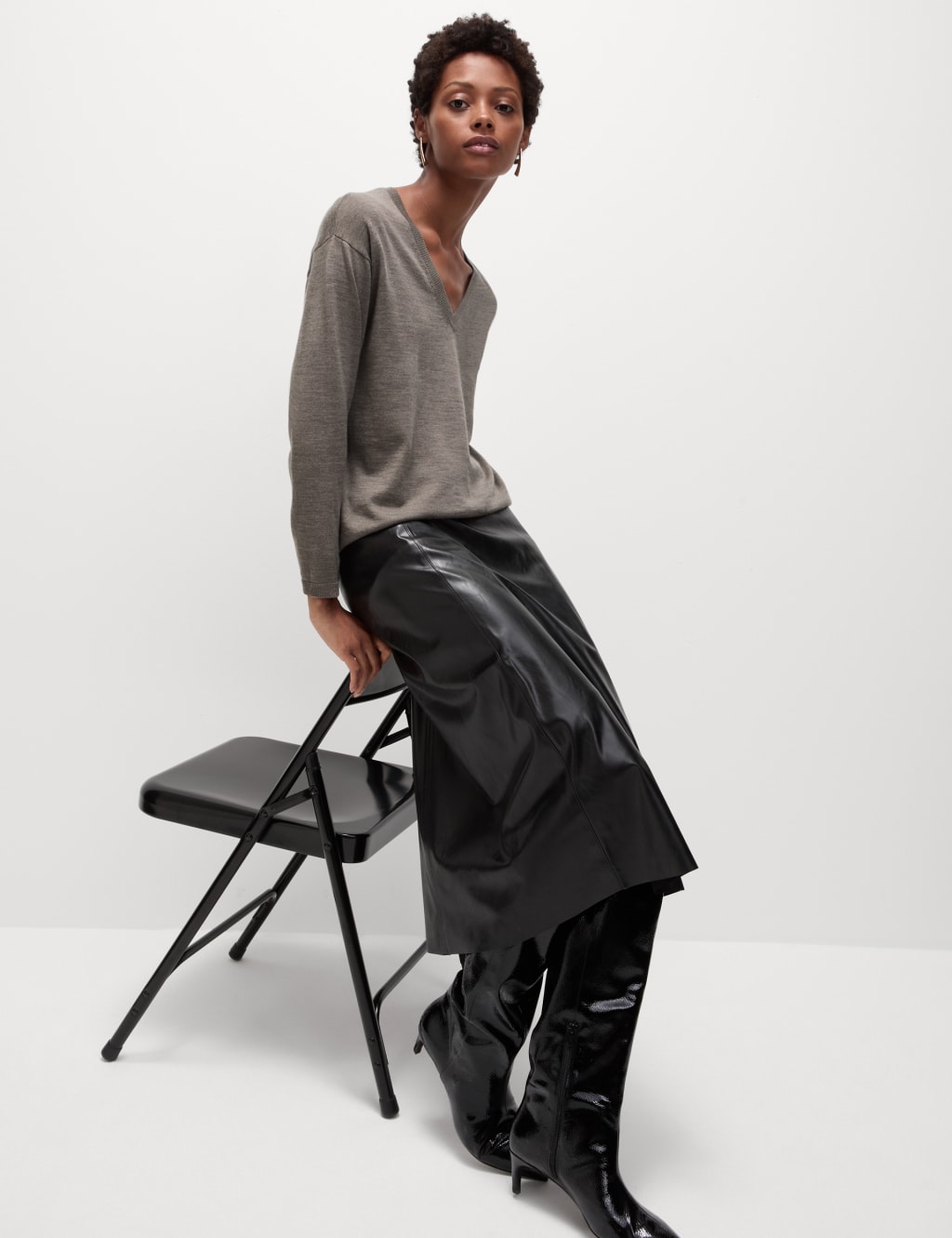 Pure Merino Wool V-Neck Jumper