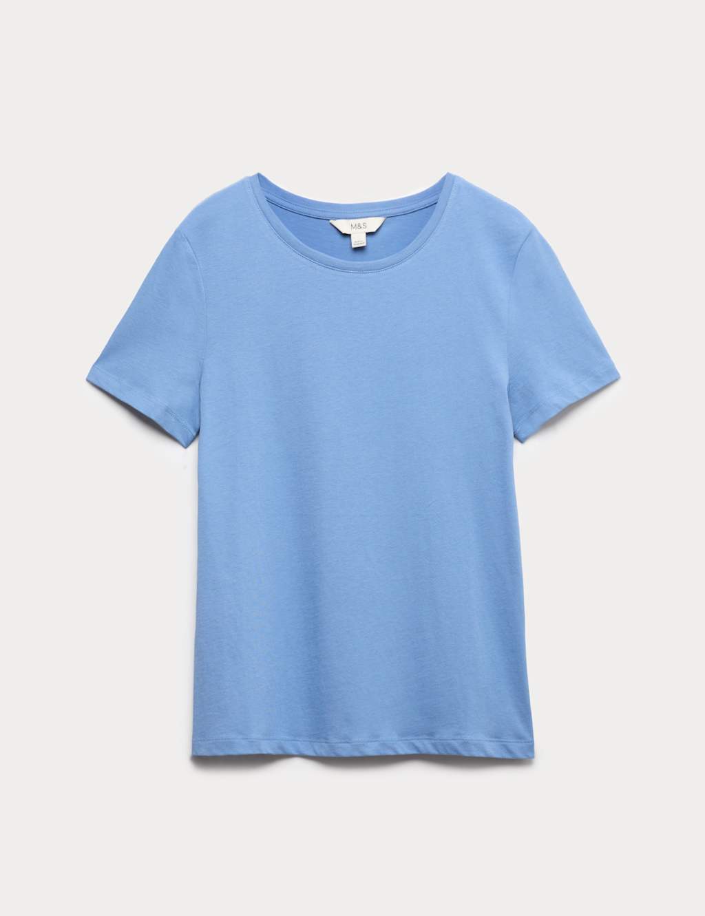 M&S Pure Cotton T-Shirt Azure Blue