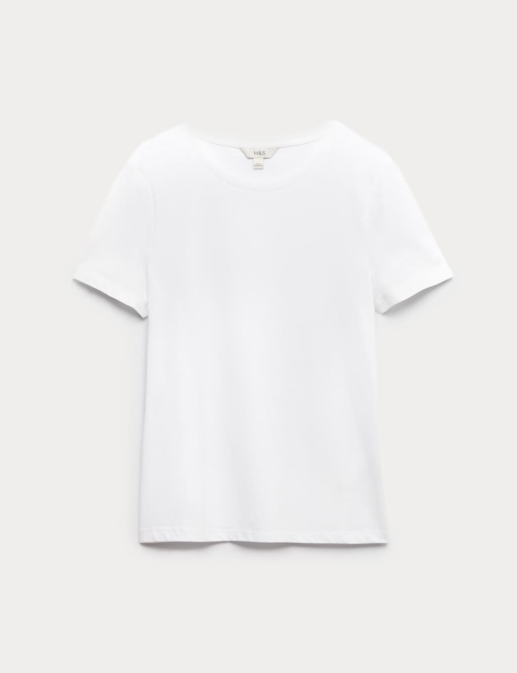 M&S Pure Cotton T-Shirt Soft White