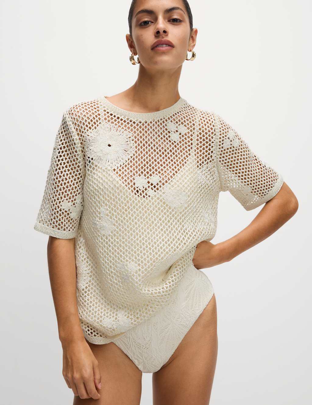 Crochet Sparkly T-Shirt