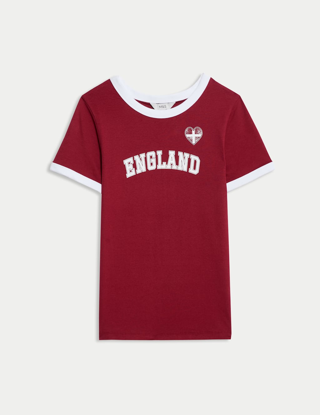 Pure Cotton England Slim Fit Ringer Tee