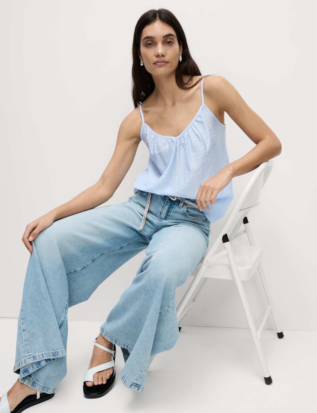 Lyocell Rich V-Neck Cami Top