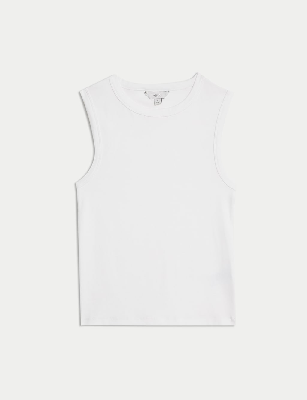 Cotton Rich Ribbed Vest Top