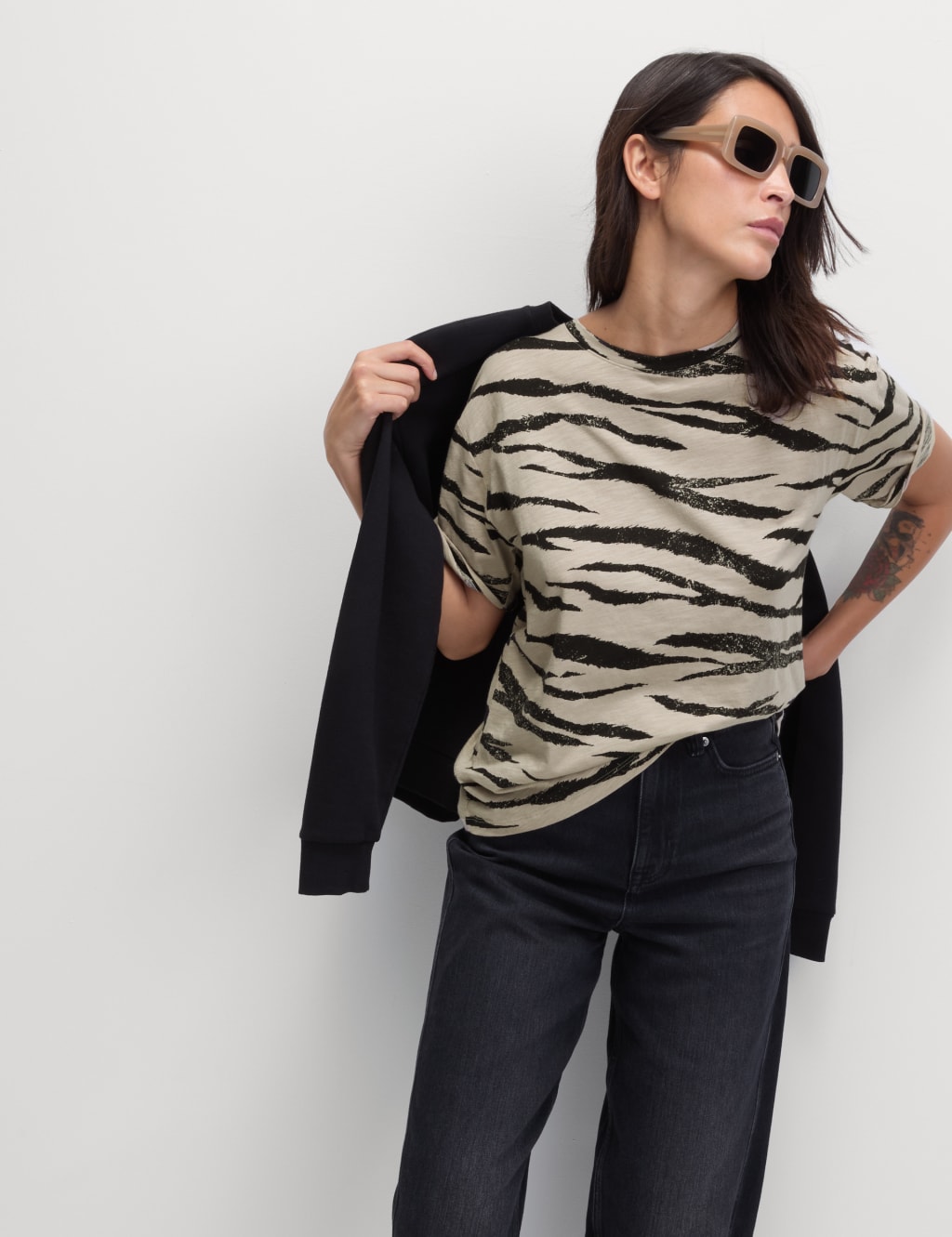 Cotton Modal Blend Printed T-Shirt