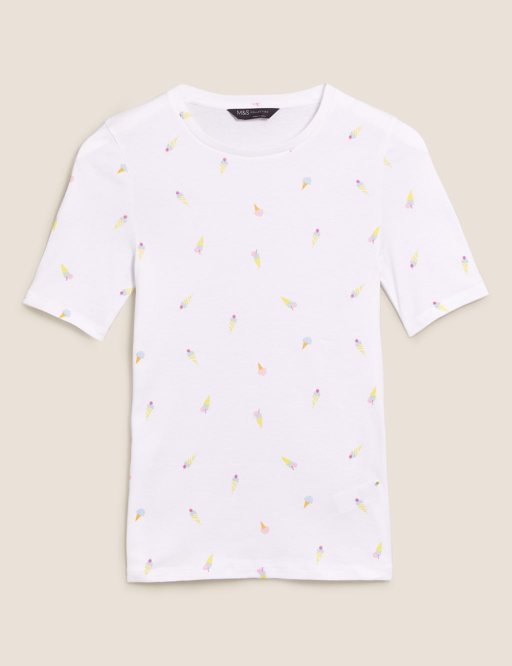 Pure Cotton Printed Regular Fit T-Shirt