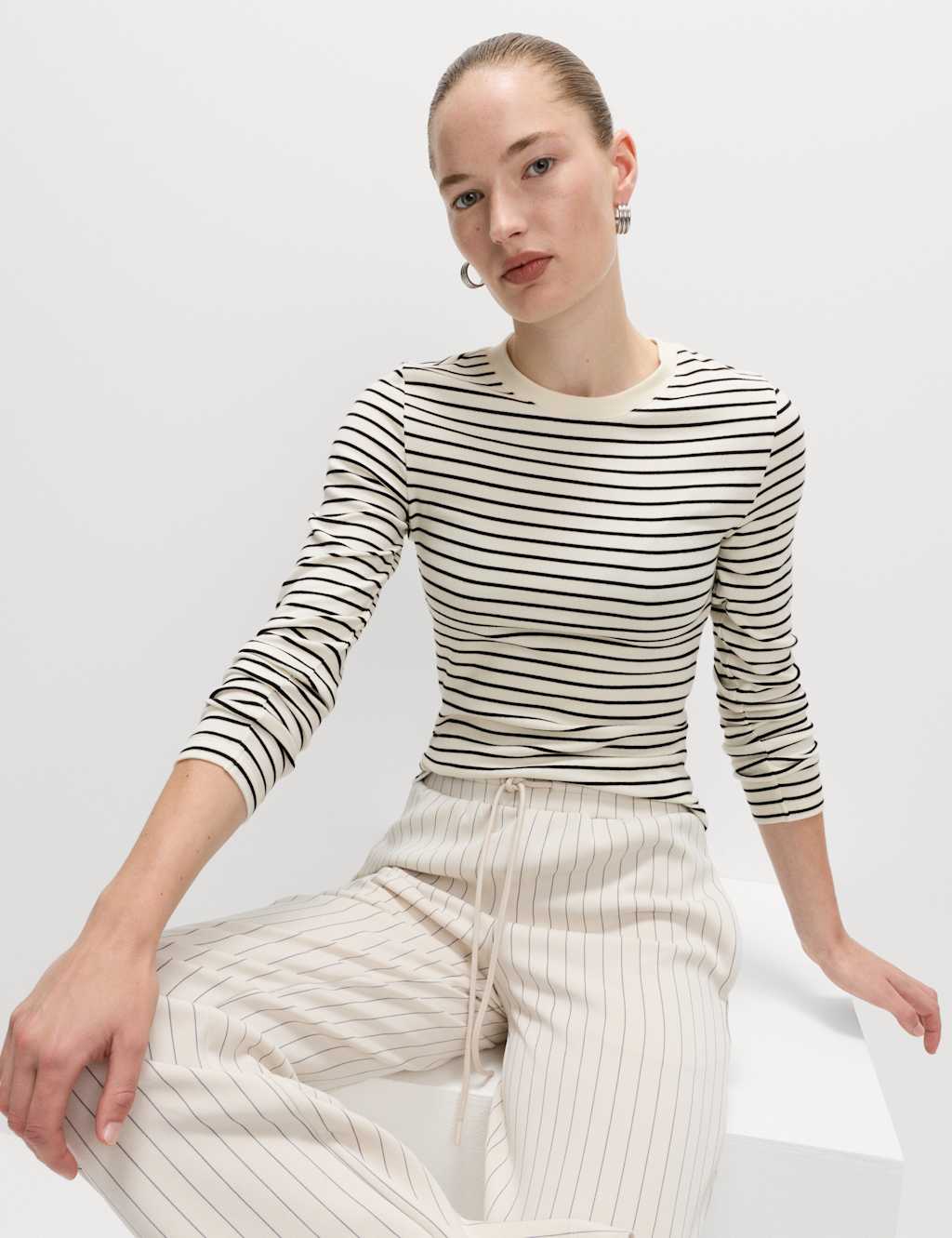 M&S Cotton Rich Premium Top Cream Mix