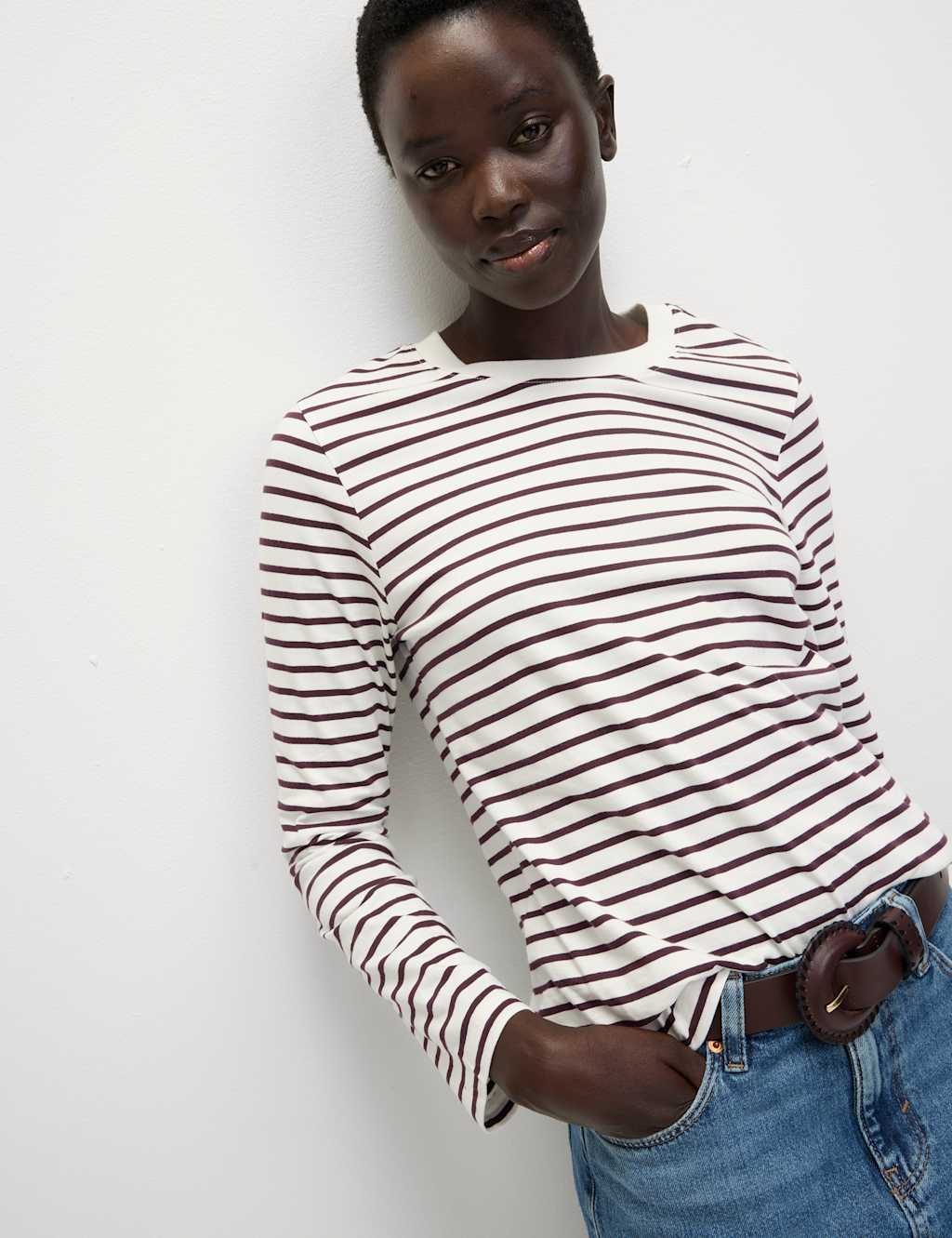 M&S Pure Cotton Everyday Fit Top Grape Mix