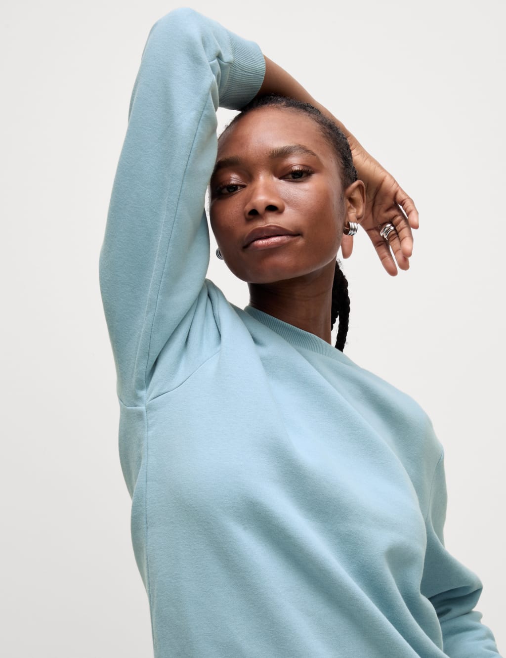 Round neck sweatshirt women's best sale