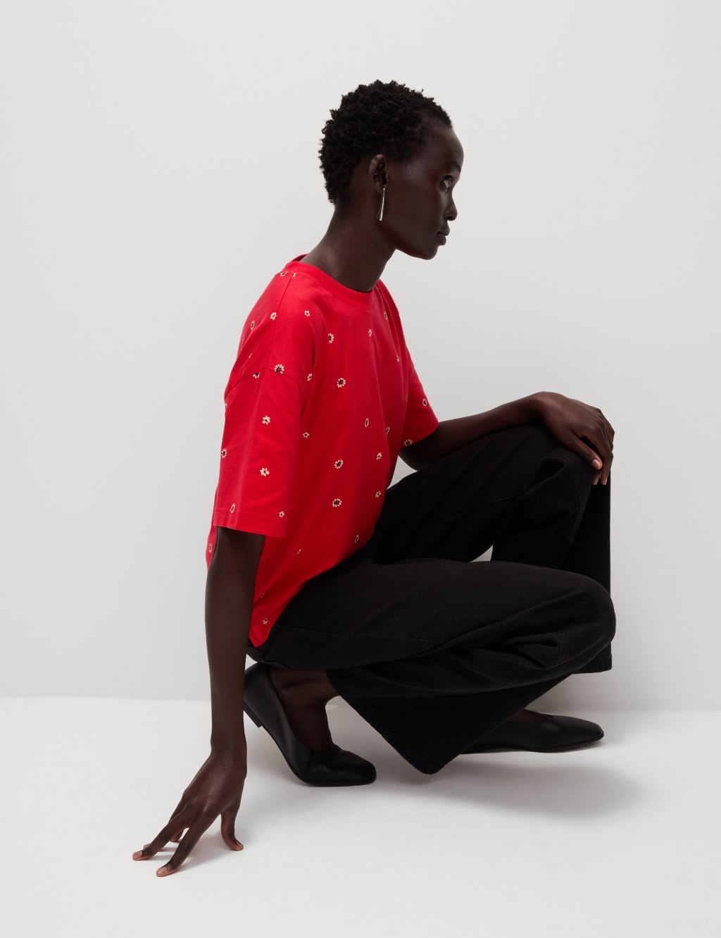 Pure Cotton Floral T-Shirt