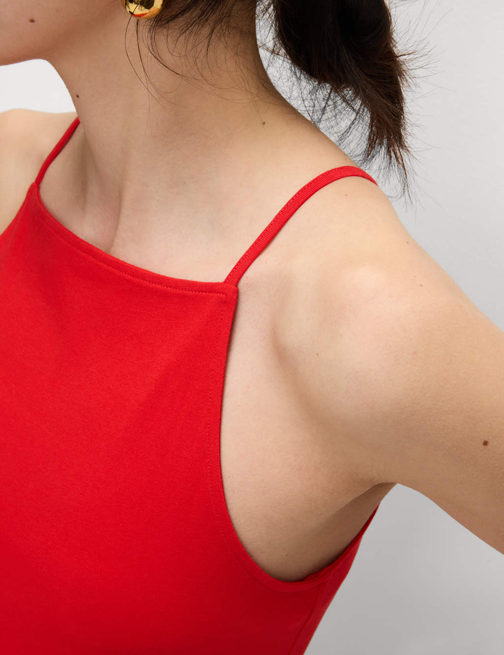 Cotton Rich Racer Neck Vest