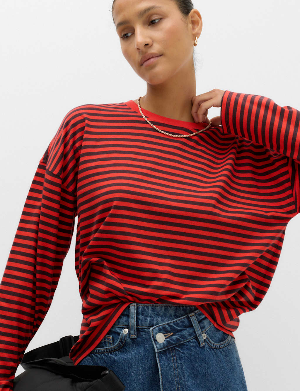 M&S Women's Pure Cotton Top - Small - Red Mix