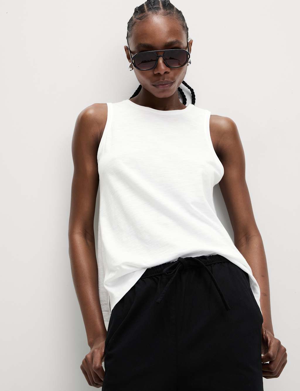 Cotton Rich Relaxed Vest