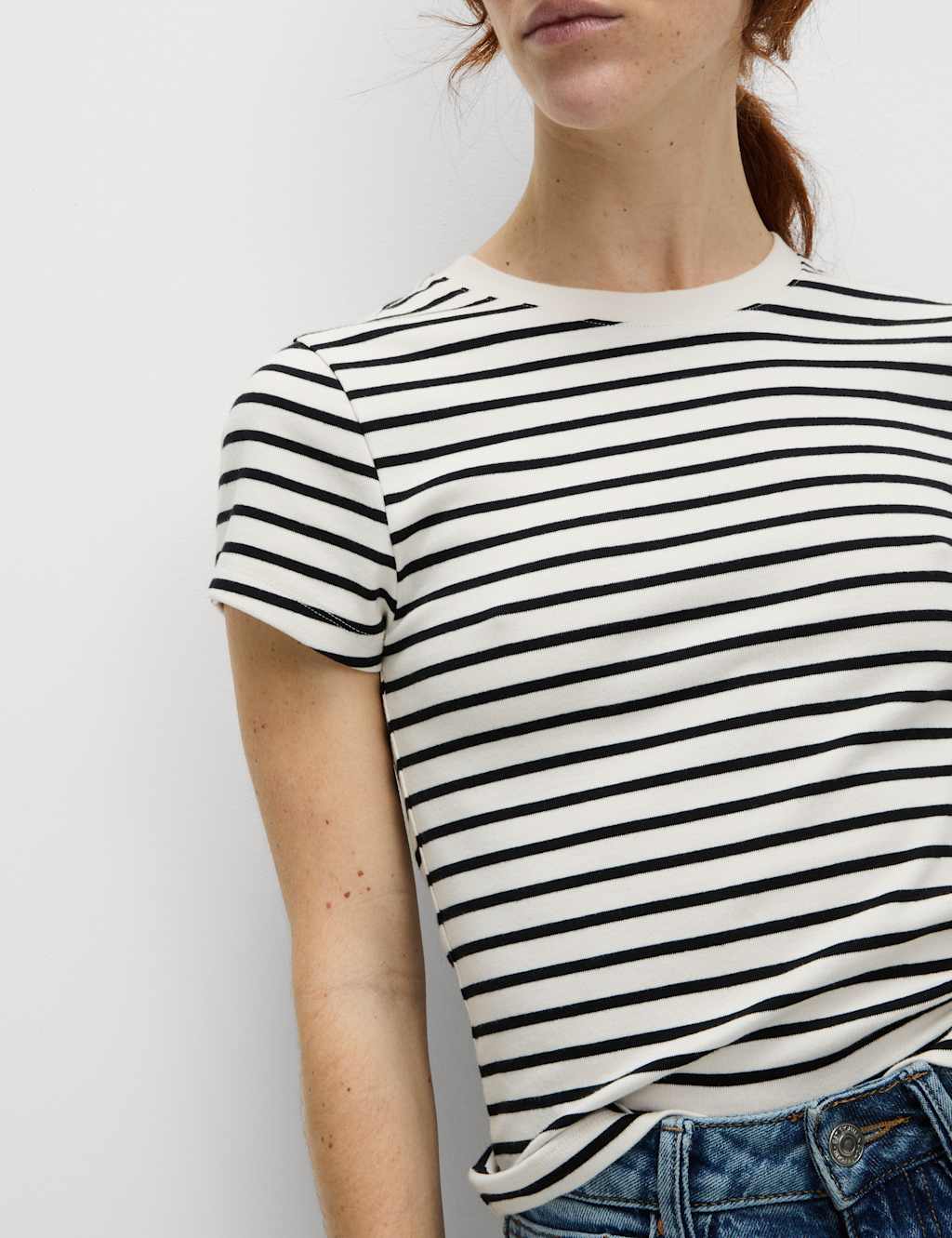 Cotton Rich Striped Premium T-Shirt
