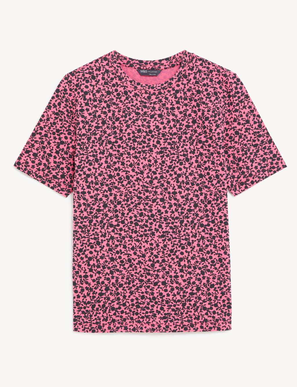 Pure Cotton Printed Crew Neck T-Shirt