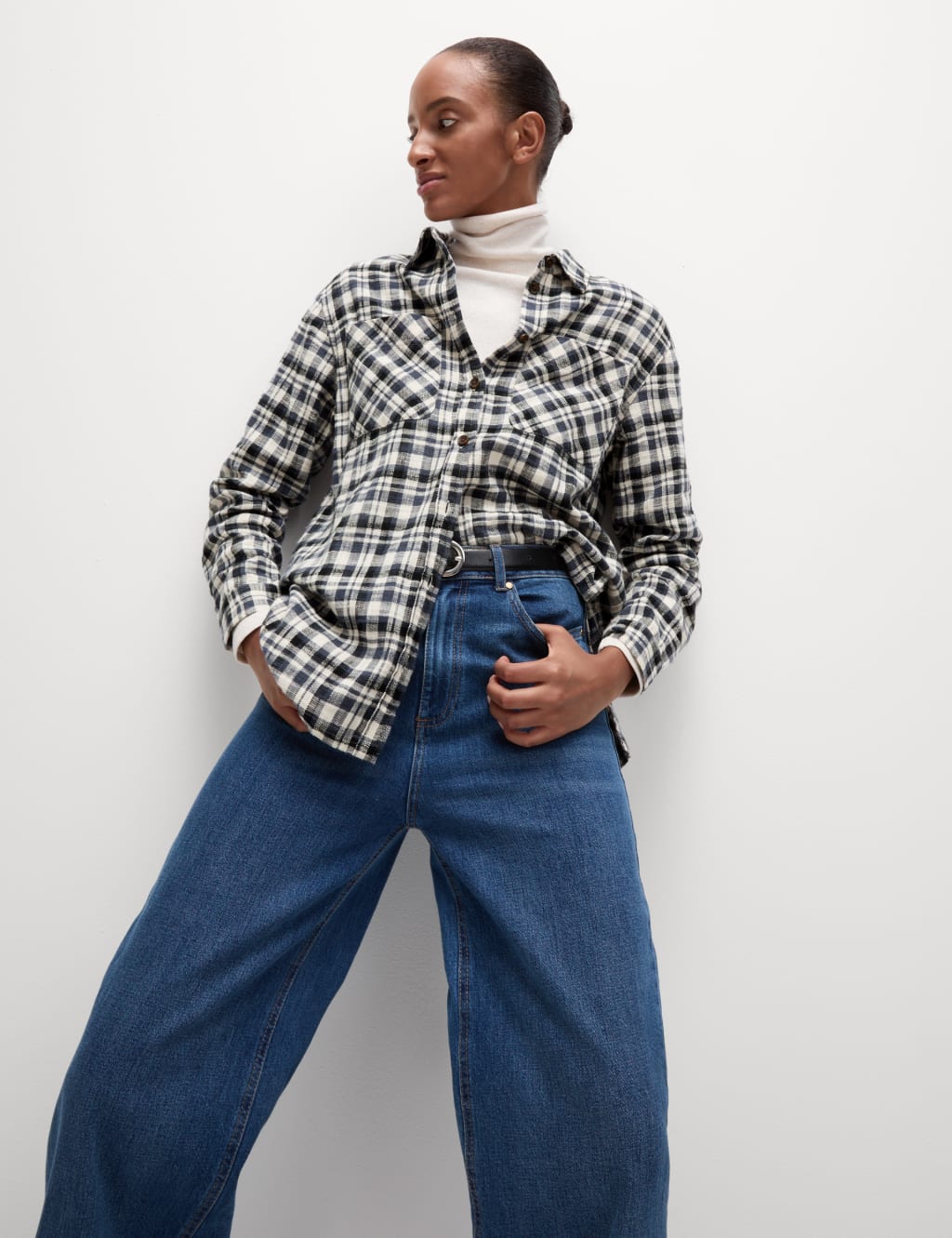 Women s Checked Shirts Blouses at M S