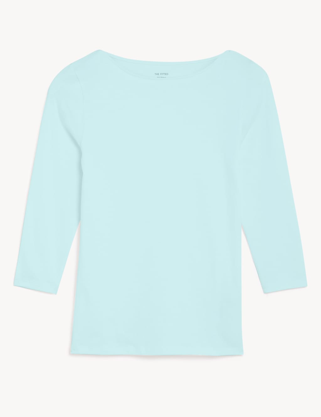 Cotton Rich Slim Fit 3/4 Sleeve T-Shirt
