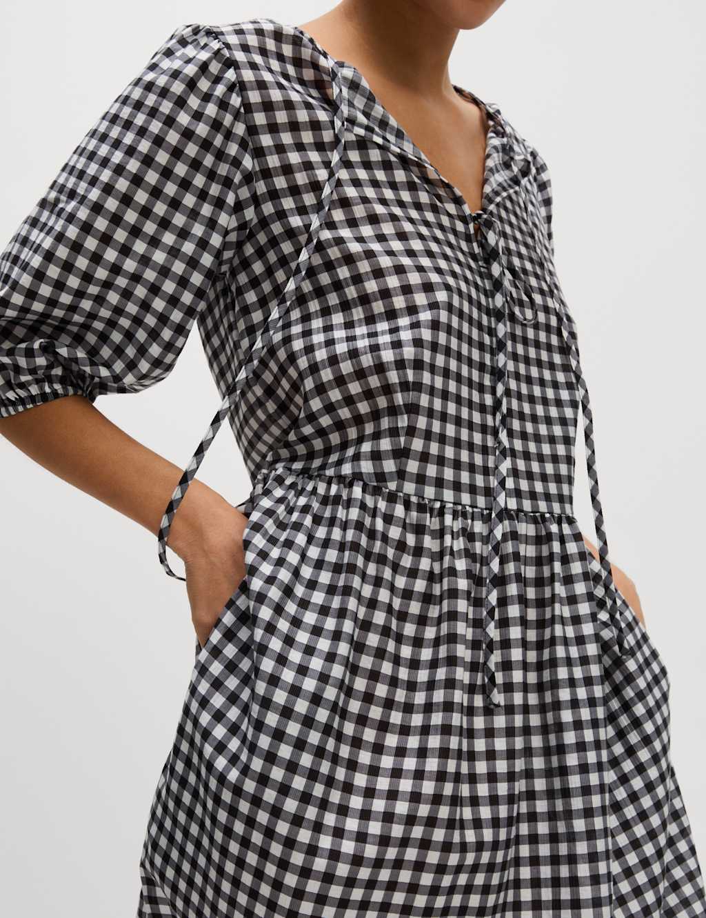 Lyocell Rich Leopard Print Mini Waisted Dress