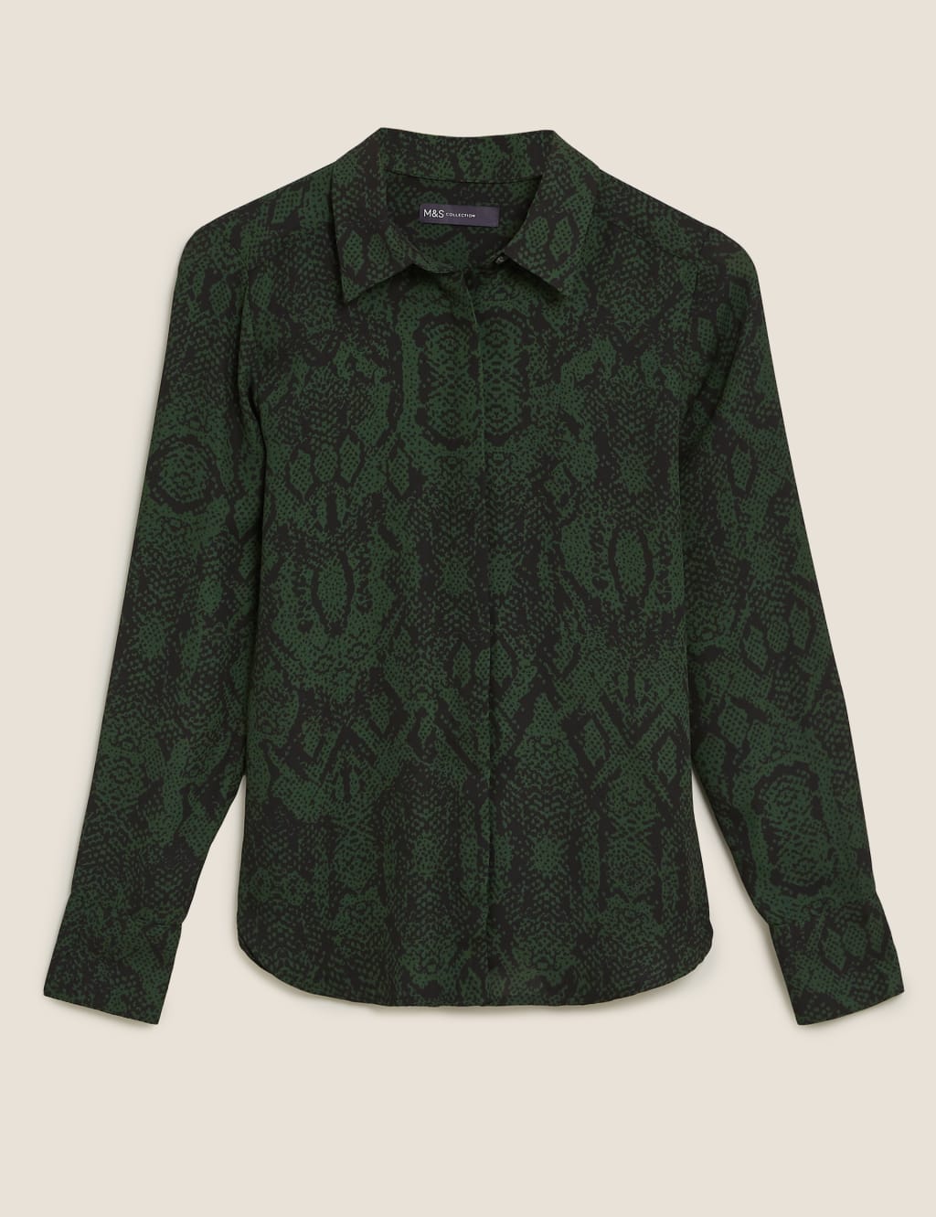 Snake Print Long Sleeve Shirt