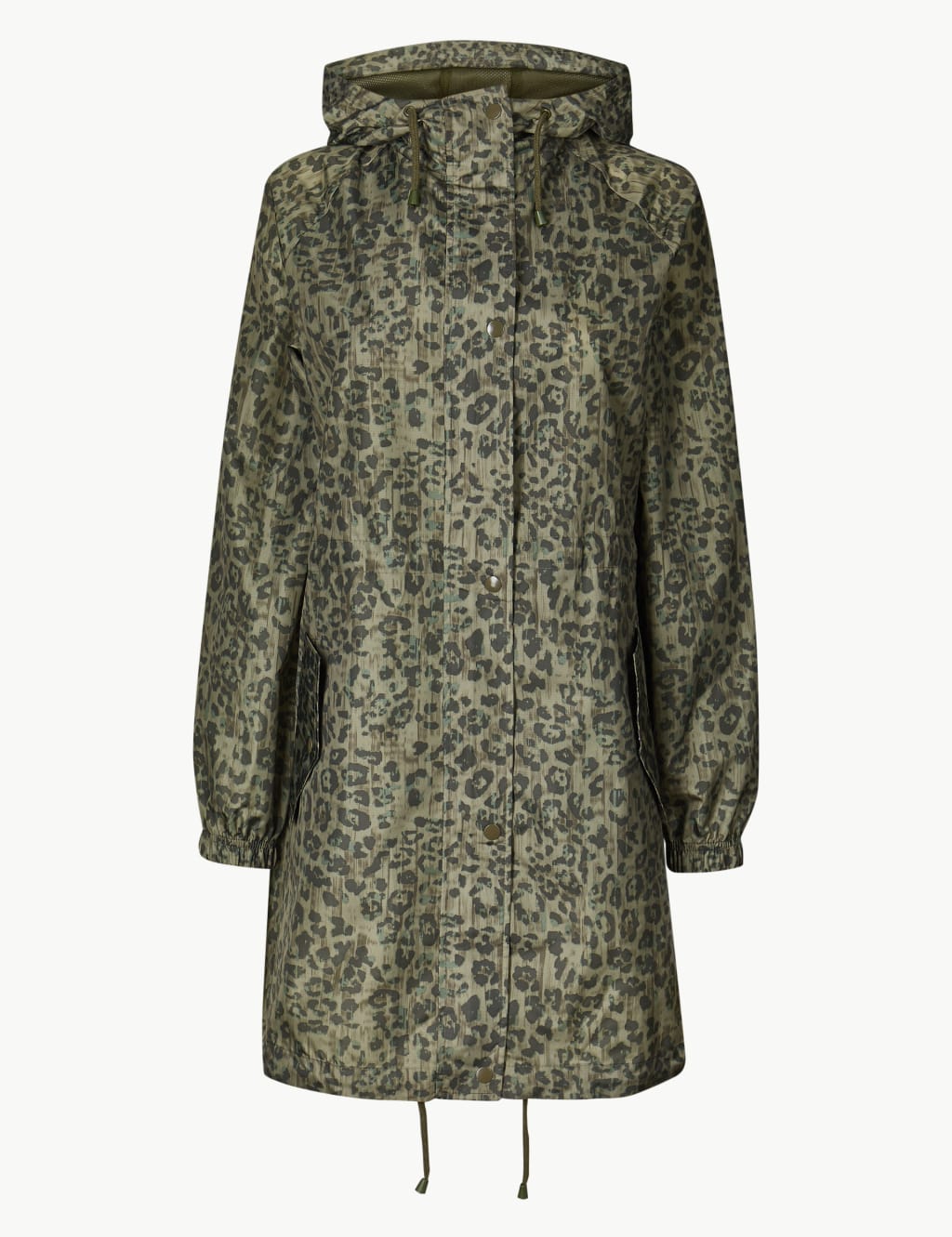 Animal Print Pack Away Parka M S Collection M S IE