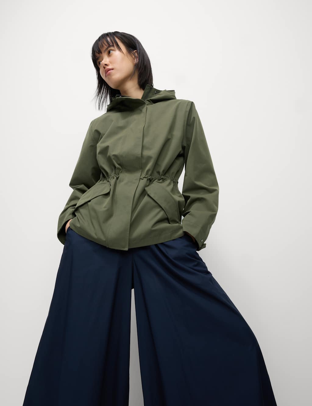 Stormwear™ Hooded Rain Jacket with Cotton