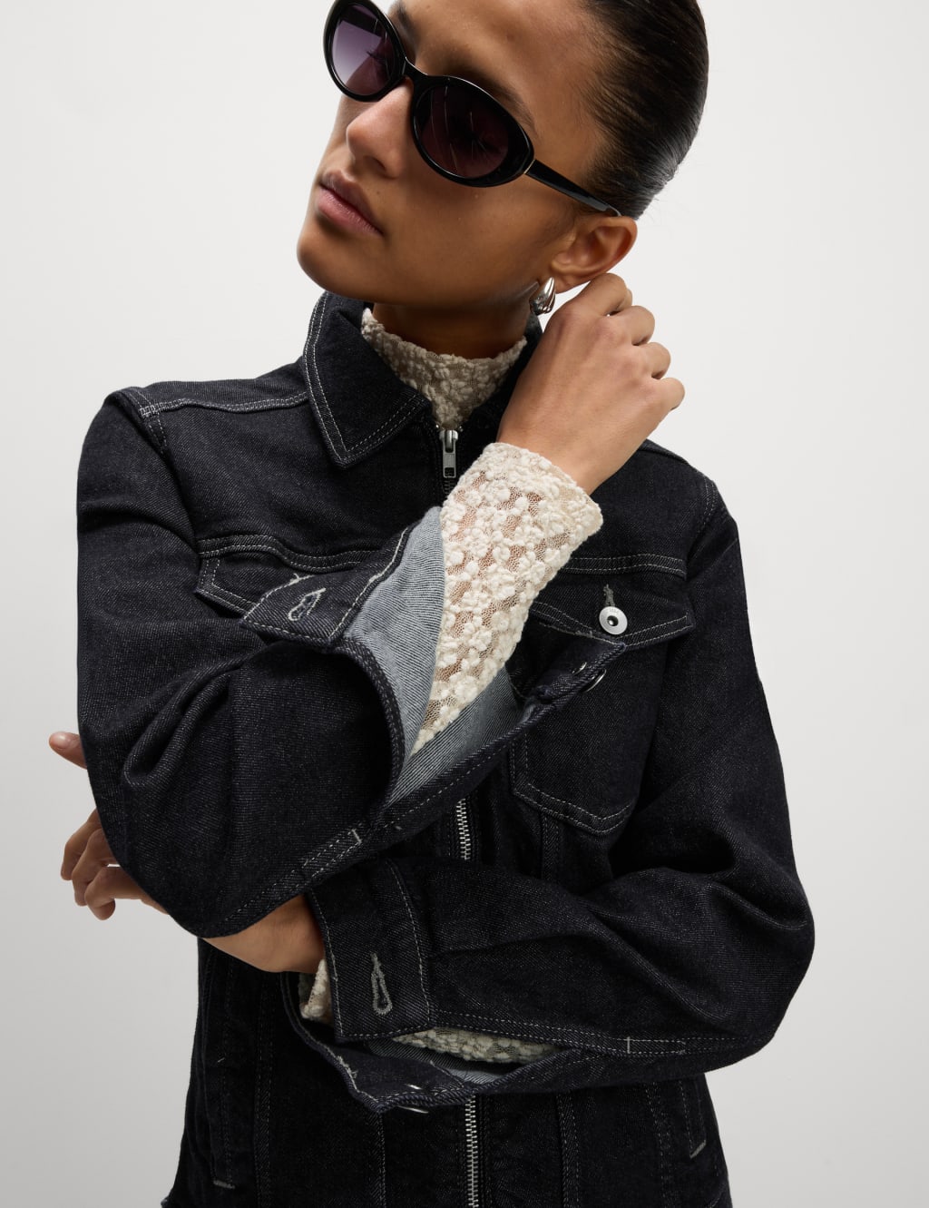 Denim Waisted Jacket