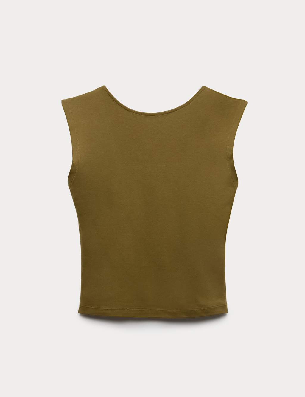 Autograph Women's Cotton Rich Open Back Vest Top - 10 - Moss
