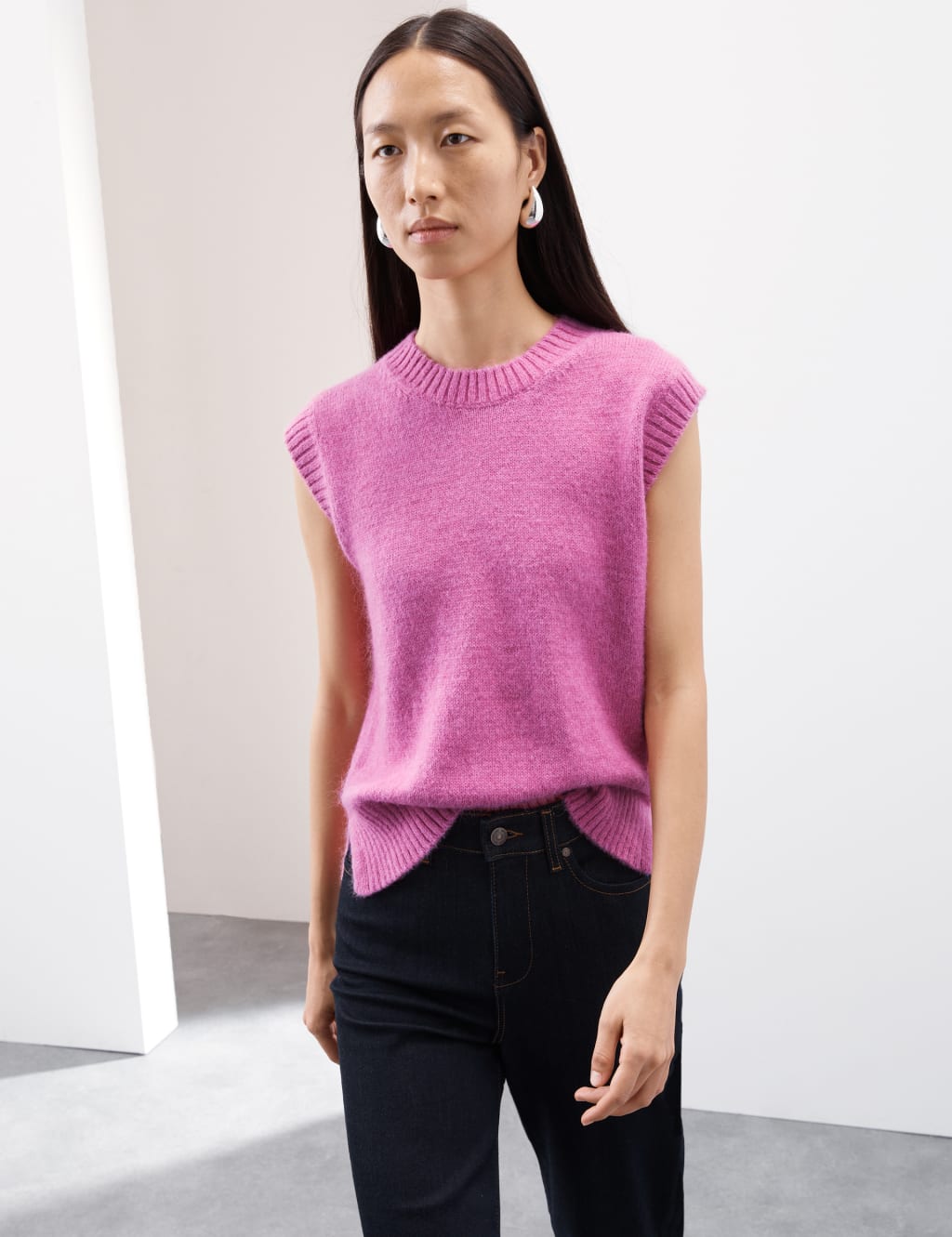 Pale pink jumper m&s clearance