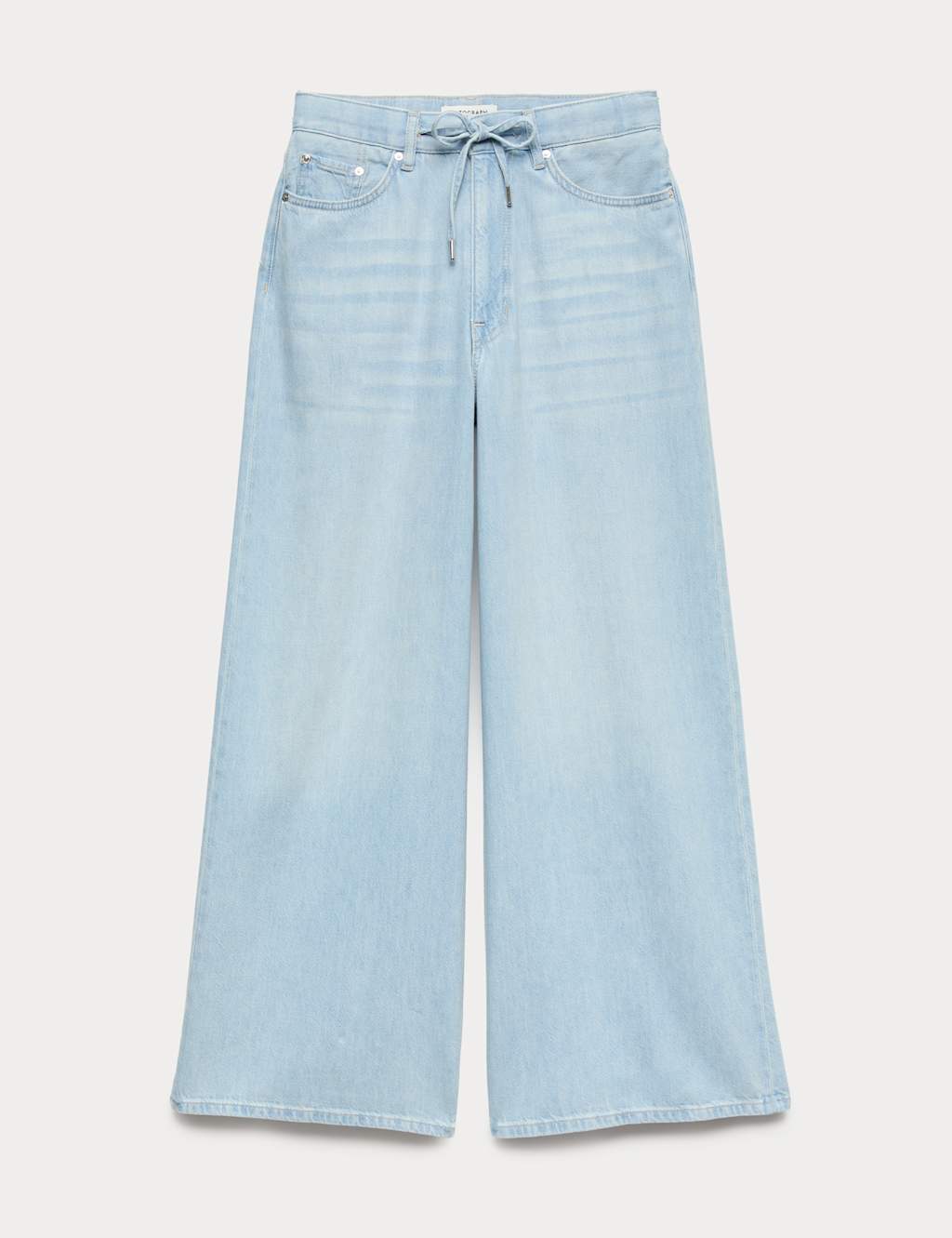 Autograph Women's Drawstring Wide Leg Jeans - 18 - Bright Indigo