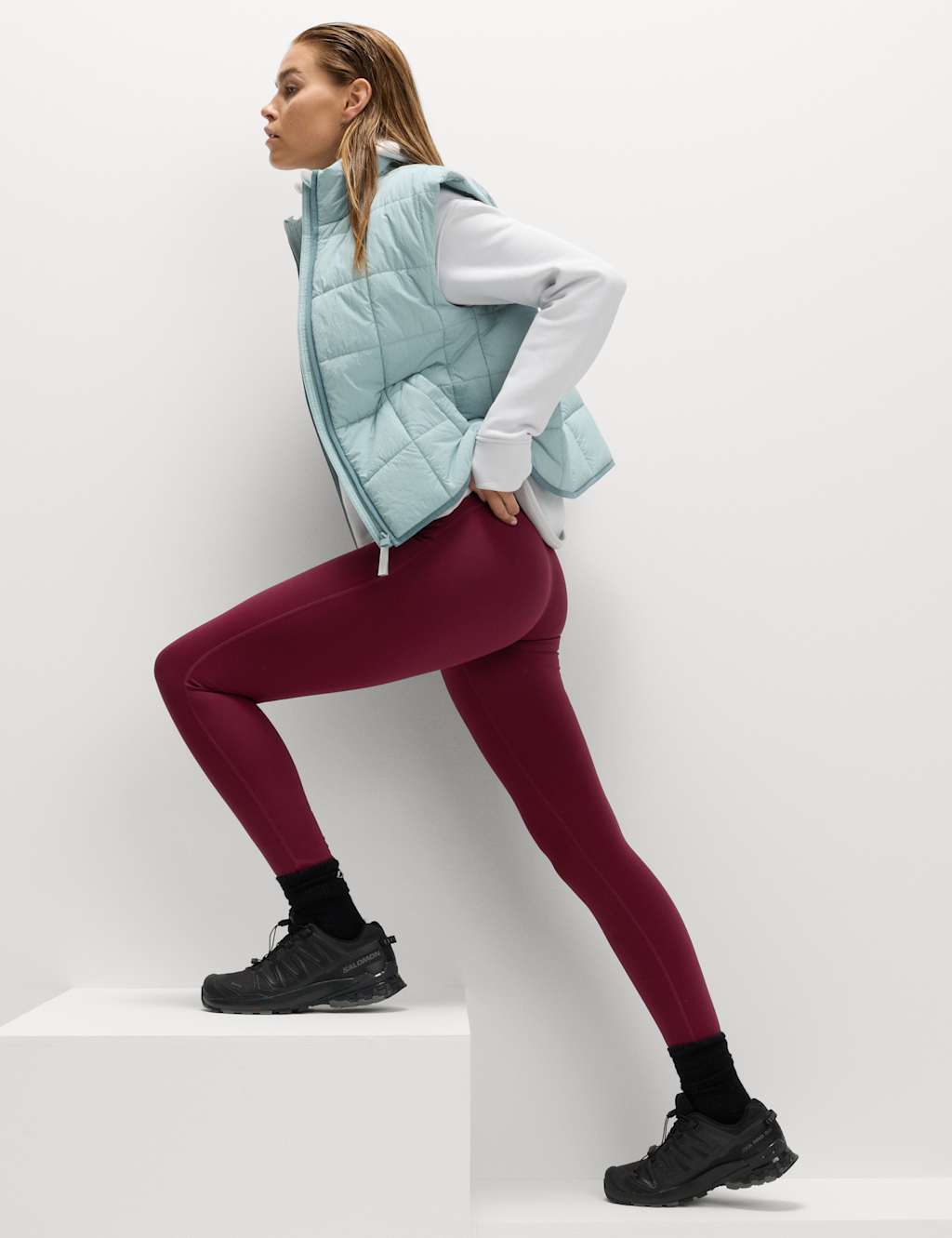 Goodmove Go Discover Stormwear Walking Leggings Dark Claret