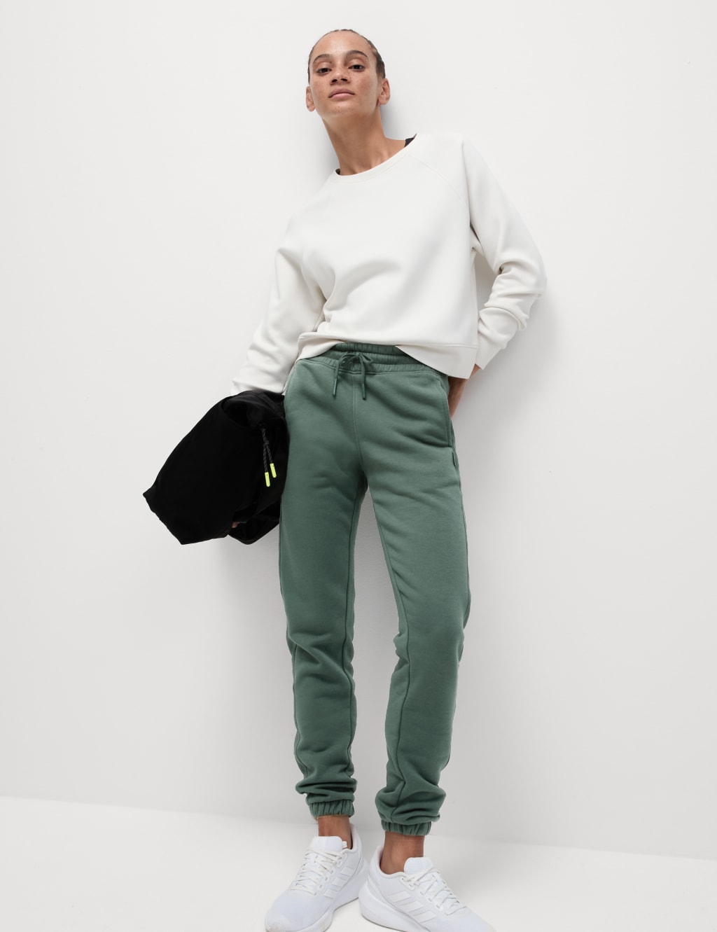 Bottle green joggers marks and spencer 2025