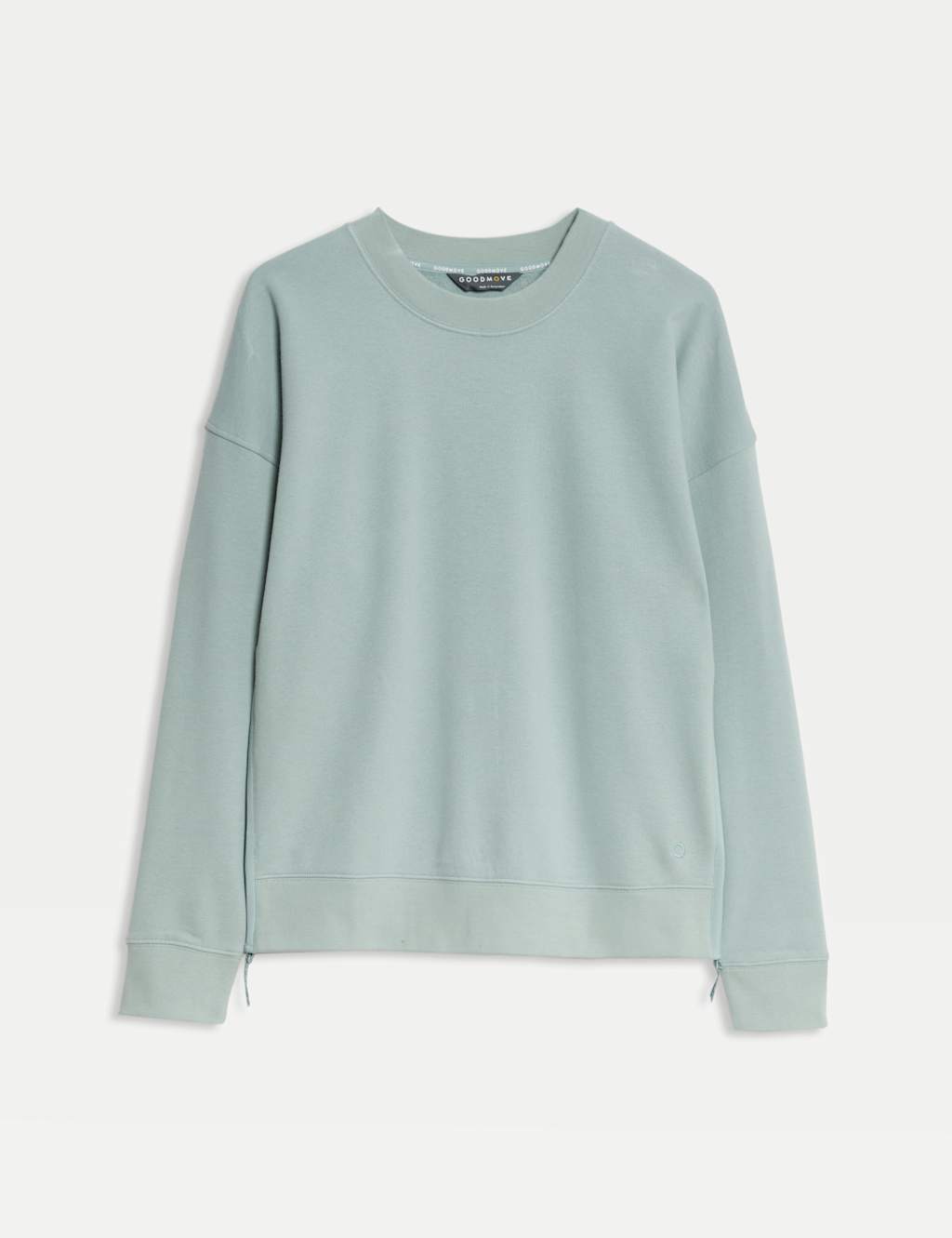 Cotton Rich Mesh Panel Relaxed Sweatshirt