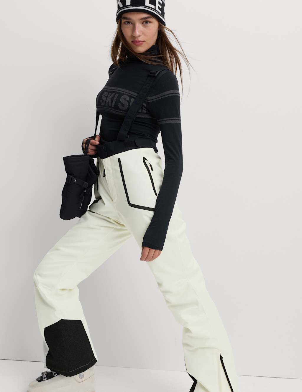 Goodmove Stormwear Plus Insulated Padded Ski Pant Light Cream