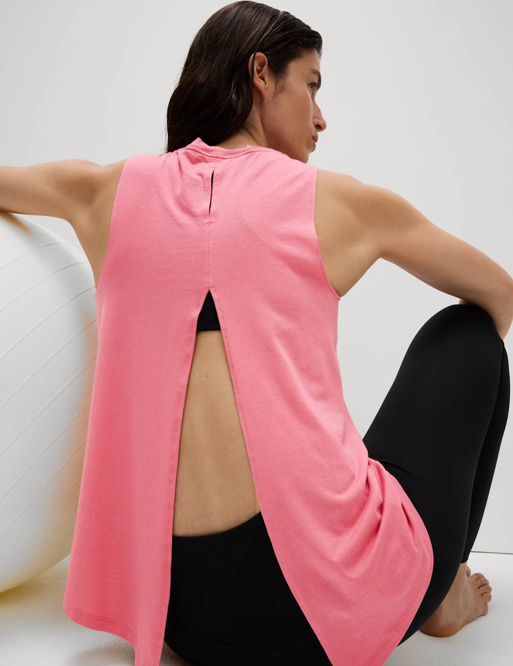 Cotton Modal Blend Tie Back Vest