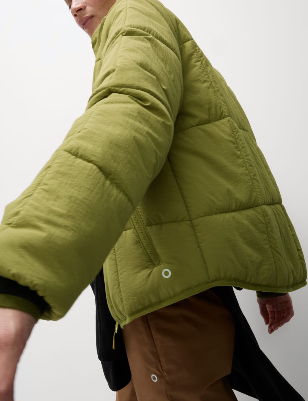 Quilted Funnel Neck Puffer Jacket