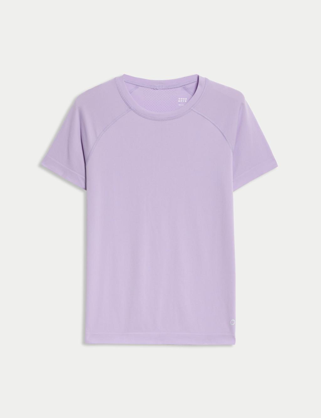 Lightweight Crew Neck Seamless Fitted T-Shirt