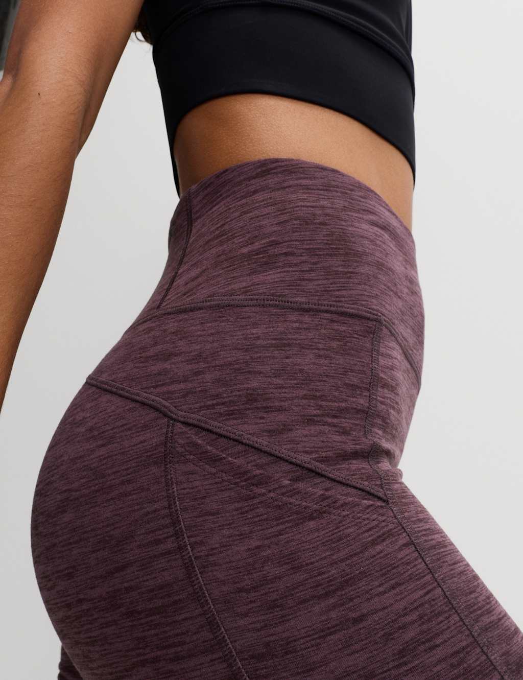 Goodmove Go Move High Waisted Gym Leggings Blackberry